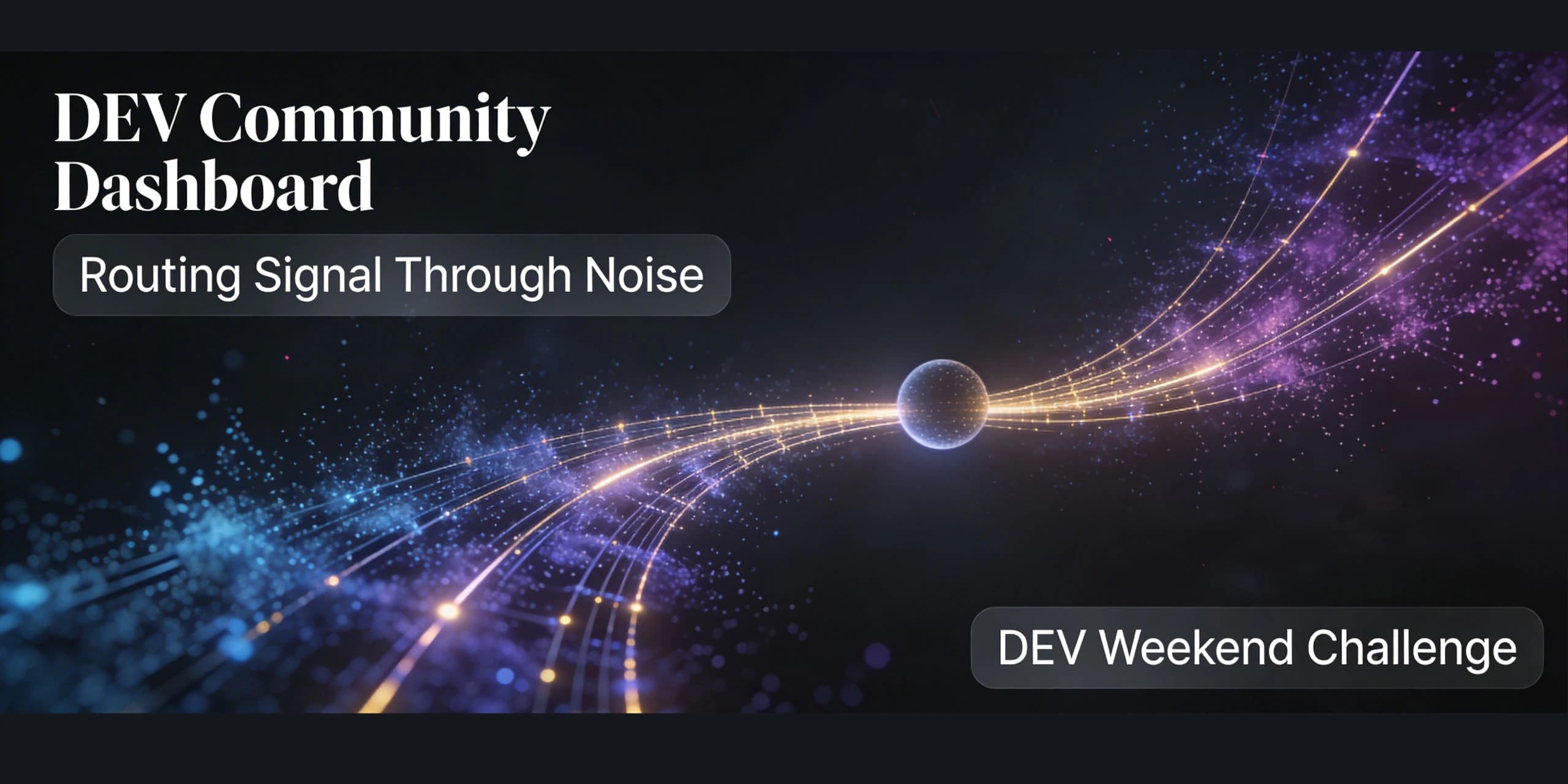 DEV Community Dashboard interface showing prioritized posts and signal-based interaction metrics