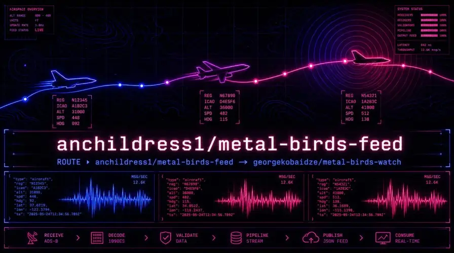 Metal Birds Feed registry unifying aircraft records from global civil aviation authorities into a single normalized schema